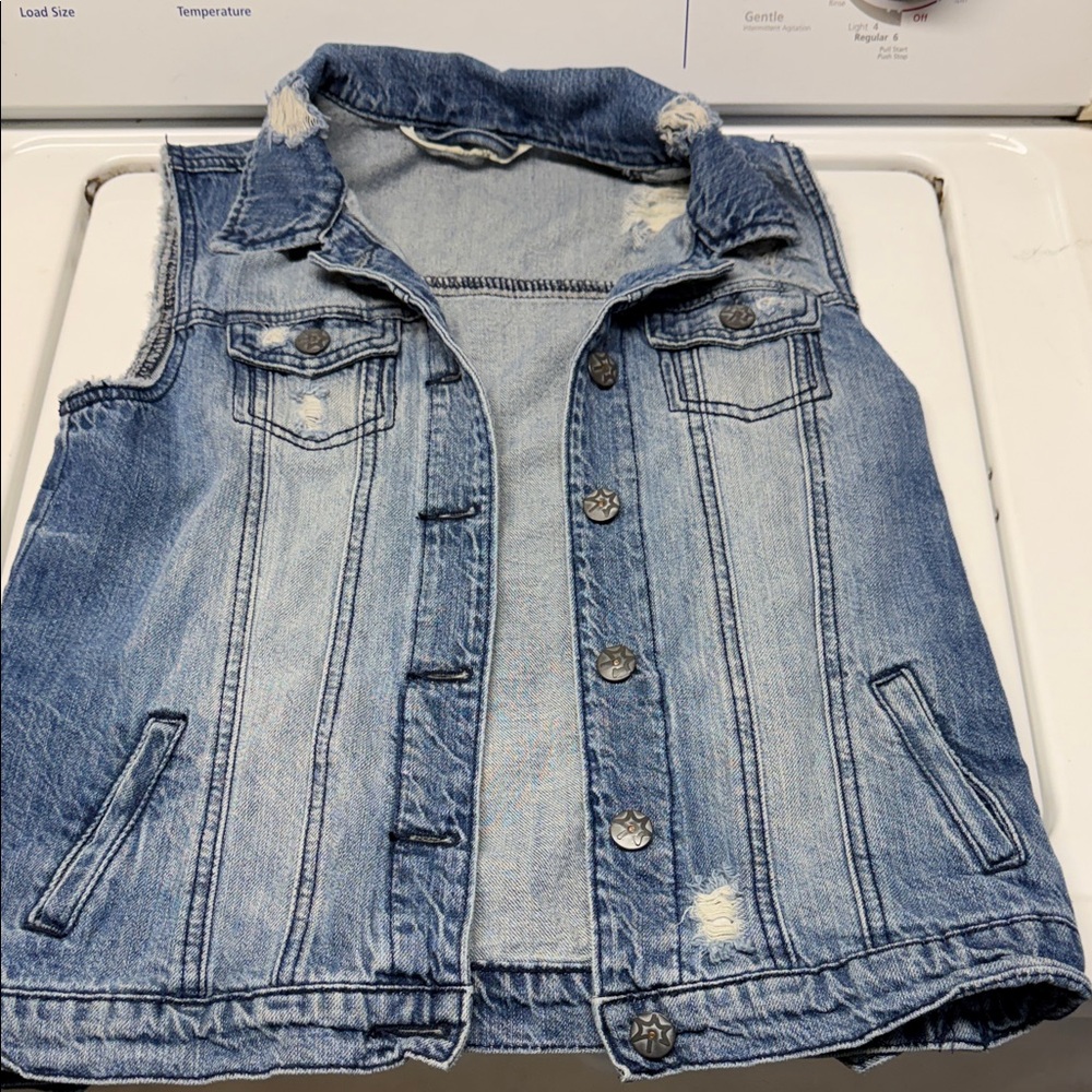 Vanilla Star Blue Denim Vest